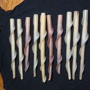BeesWax Spiral Tapered CANDLES, 10‎ CANDLES